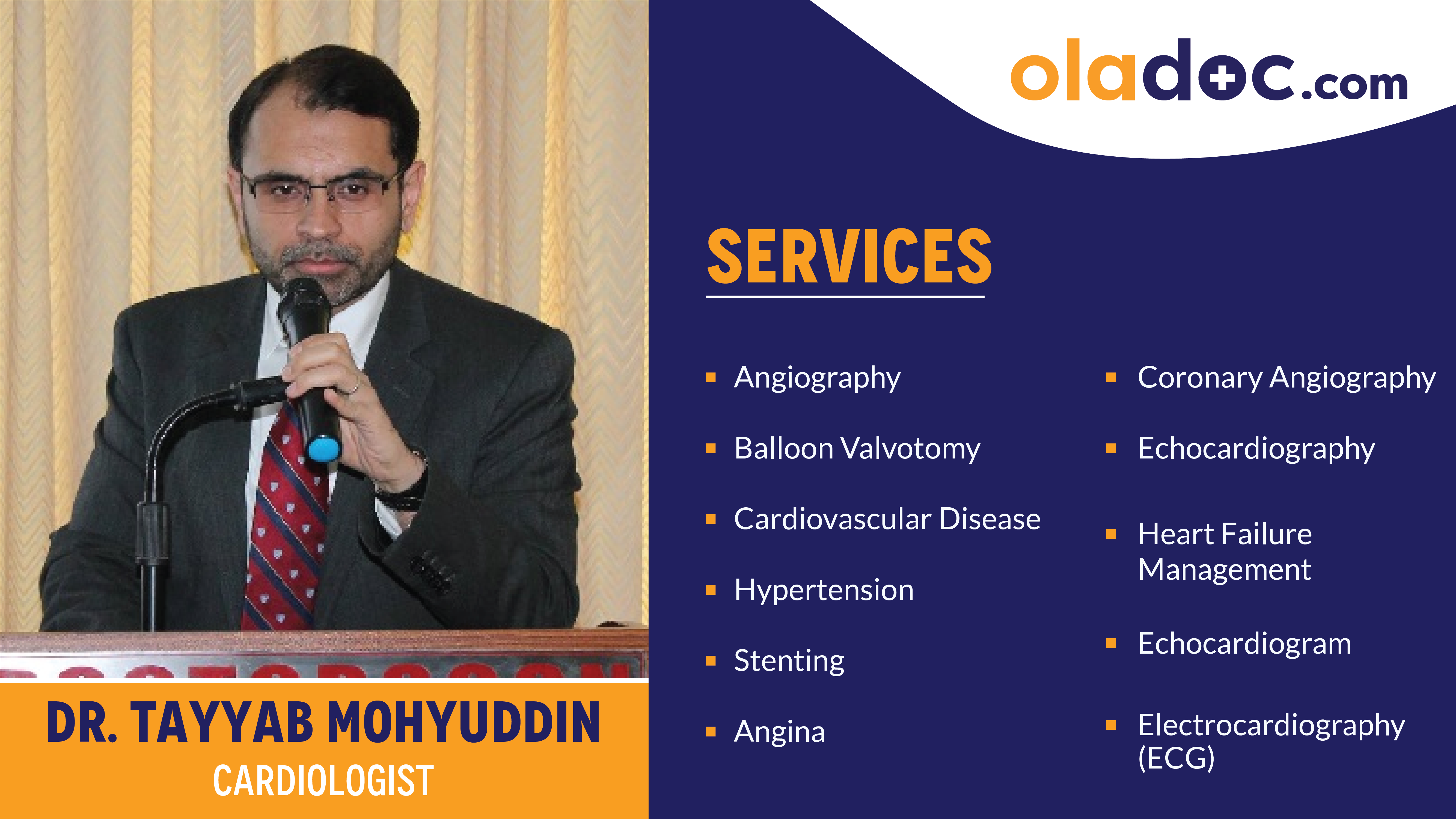 Services provided by Dr.Tayyab Mohyuddin